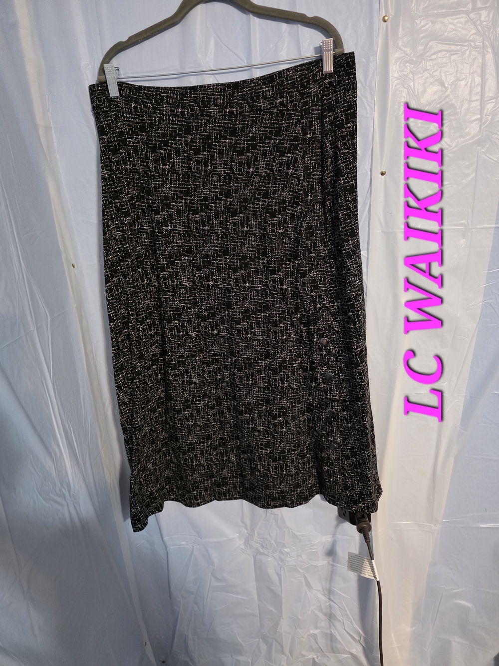LC WAIKIKI Black & White Patterned Women's Long Skirt